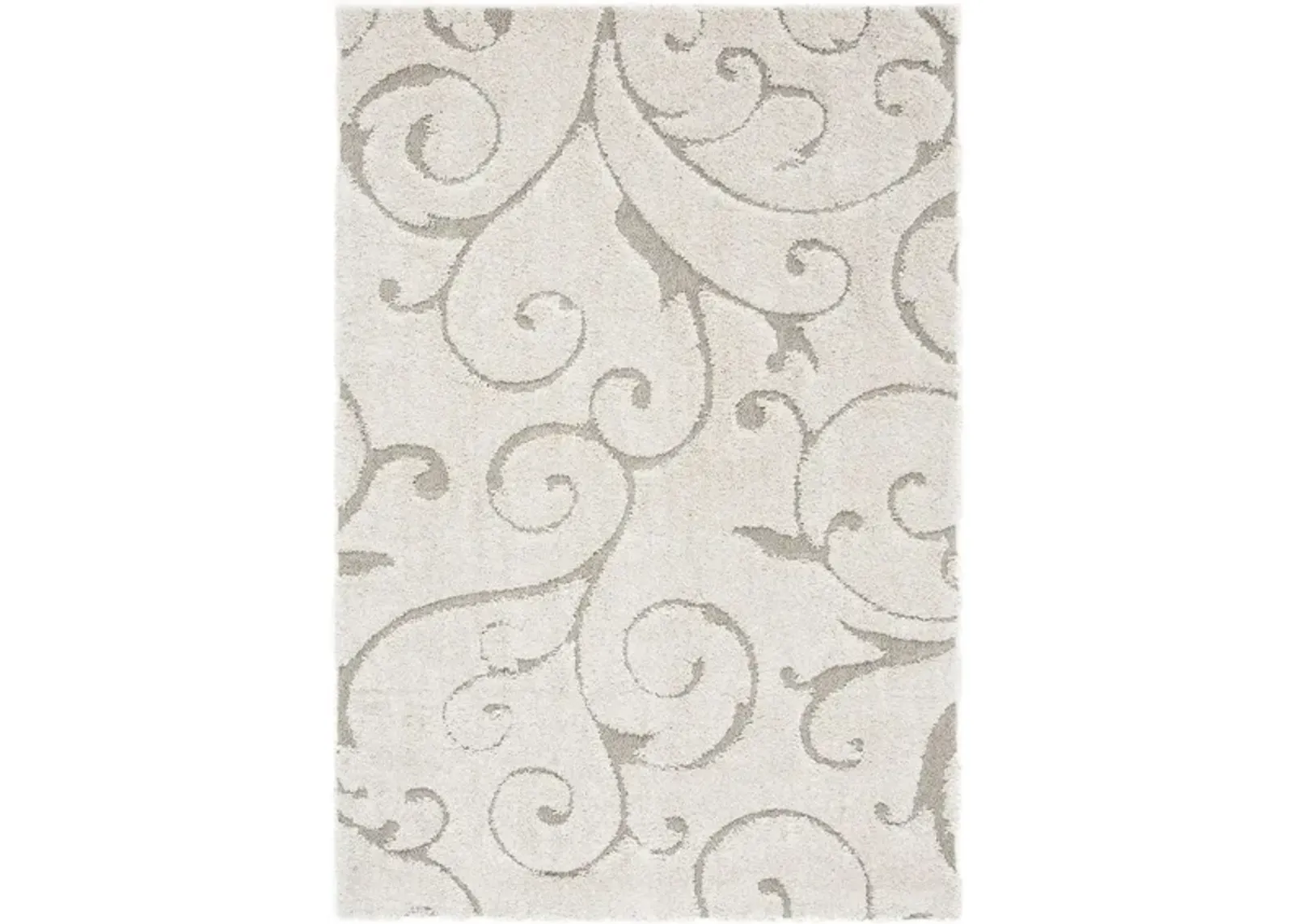 Florida Shag Area Rug in Cream/Beige by Safavieh