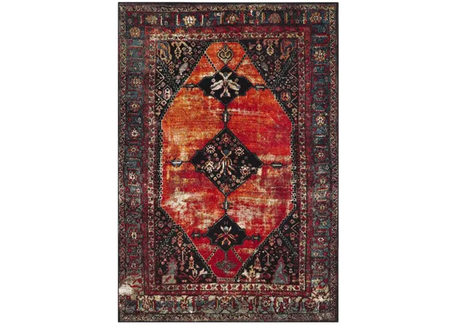 Vintage Hamadan I Area Rug in Orange & Red by Safavieh