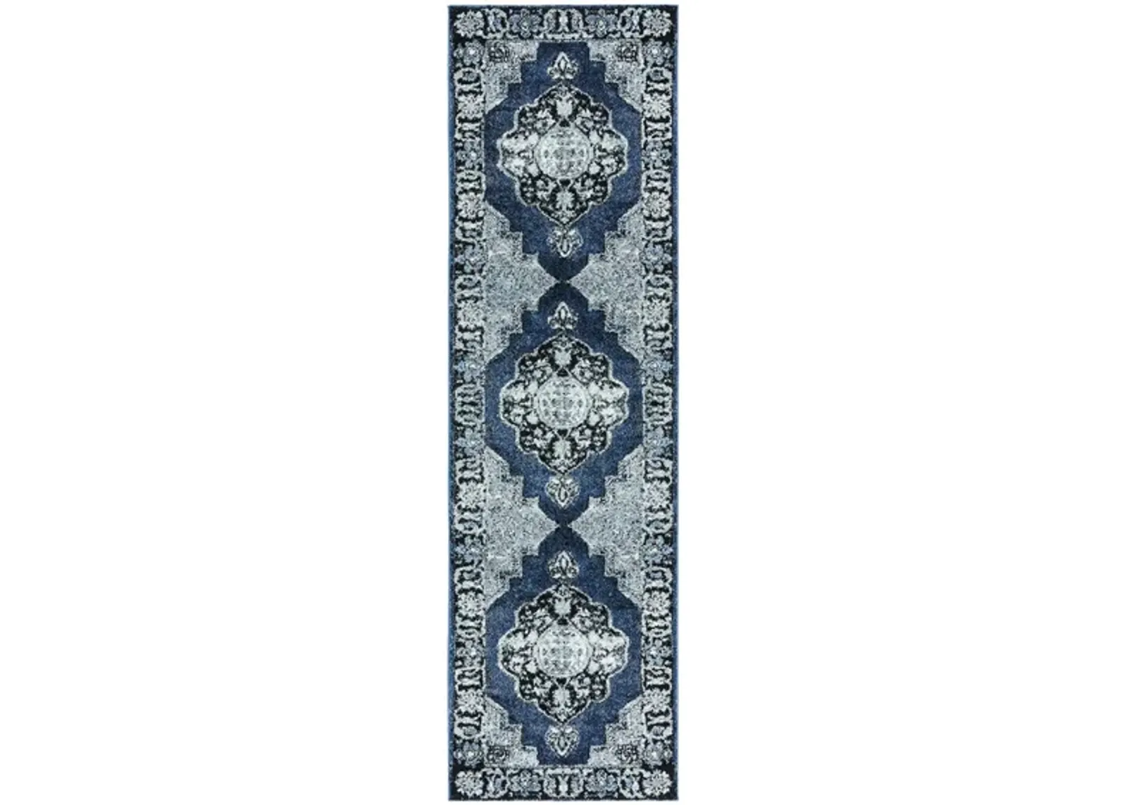 Vintage Hamadan I Area Rug in Blue & Grey by Safavieh