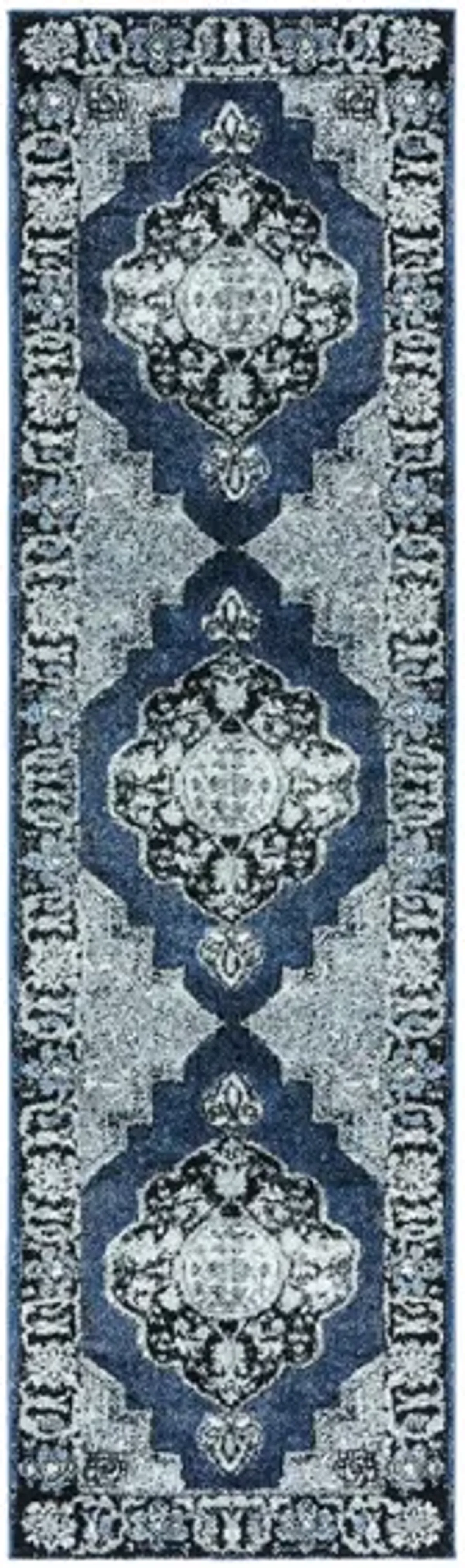 Vintage Hamadan I Area Rug in Blue & Grey by Safavieh