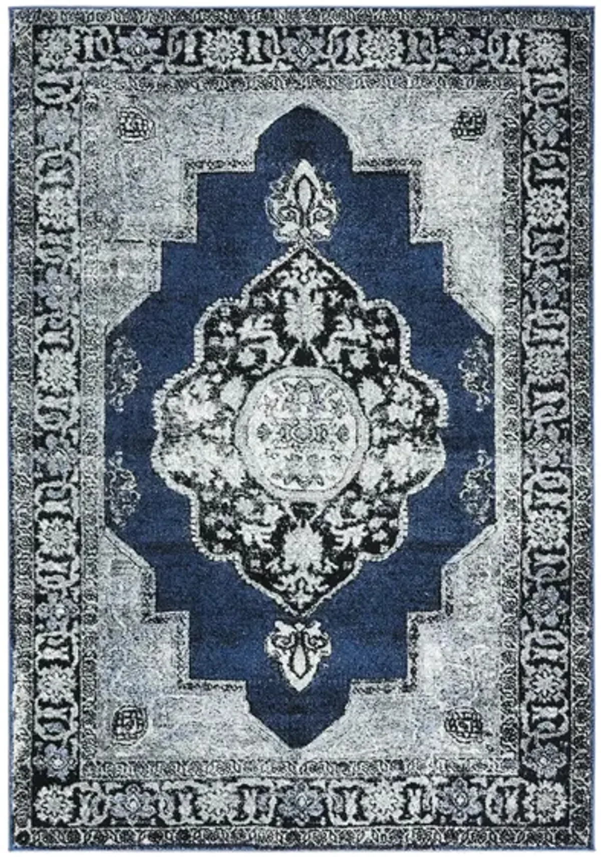 Vintage Hamadan I Area Rug in Blue & Grey by Safavieh