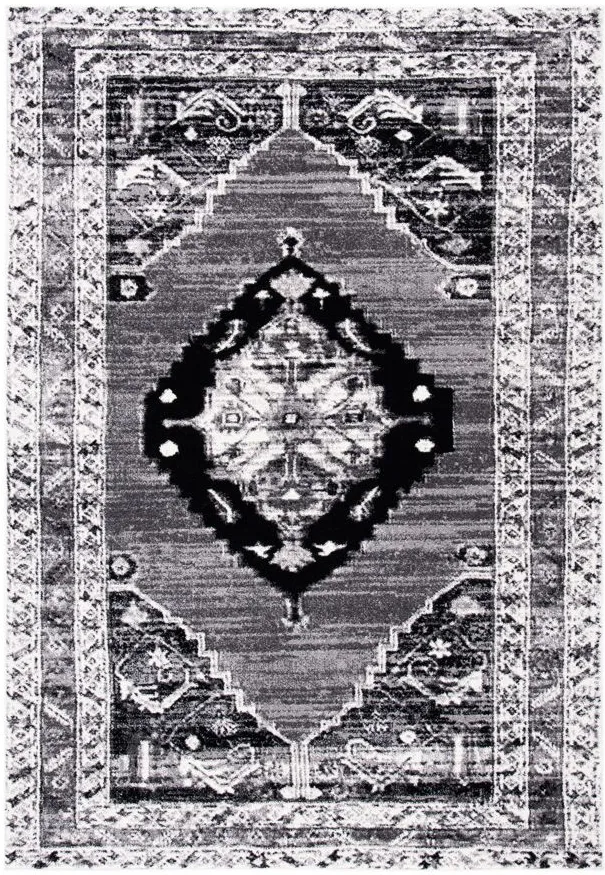Vintage Hamadan II Area Rug in Grey & Ivory by Safavieh