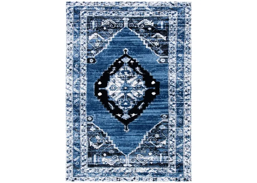 Vintage Hamadan II Area Rug in Blue & Ivory by Safavieh