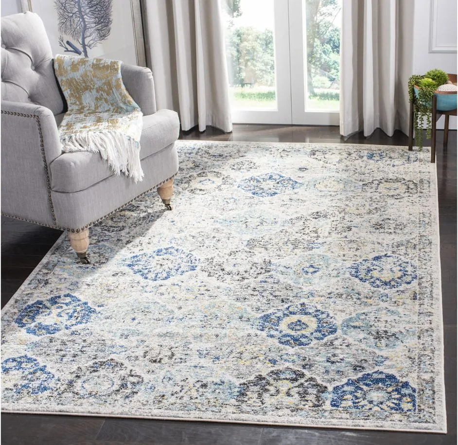 Madison Area Rug in Ivory/Aqua by Safavieh