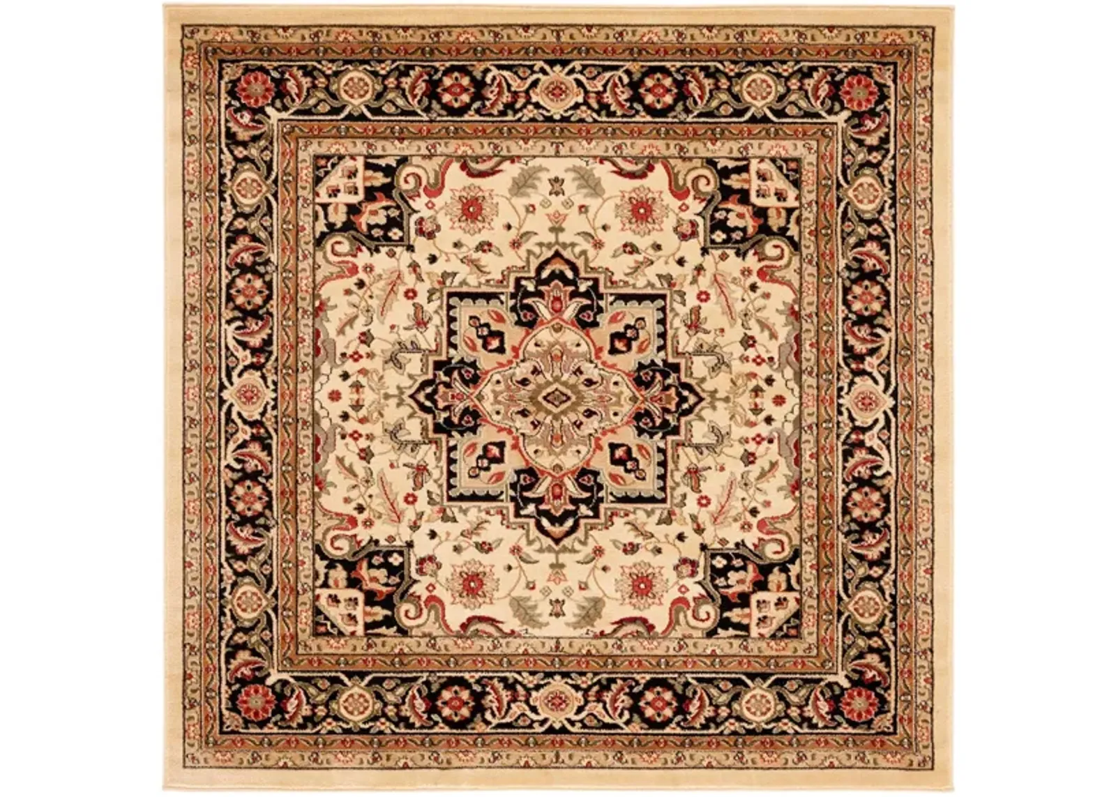 Mercia Area Rug in Beige / Black by Safavieh