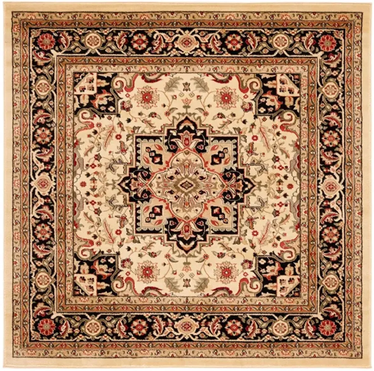 Mercia Area Rug in Beige / Black by Safavieh