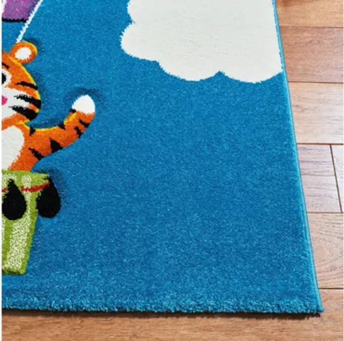 Carousel Balloons Kids Area Rug