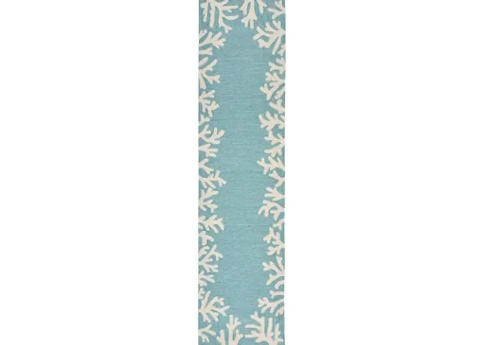 Coral Indoor/Outdoor Area Rug in Aqua by Trans-Ocean Import Co Inc