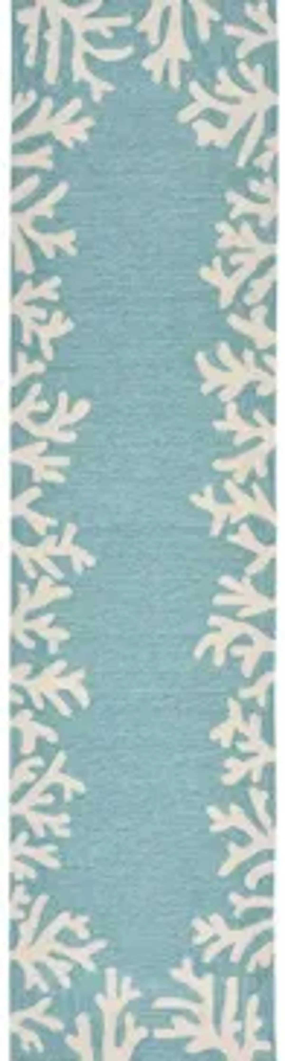 Coral Indoor/Outdoor Area Rug in Aqua by Trans-Ocean Import Co Inc