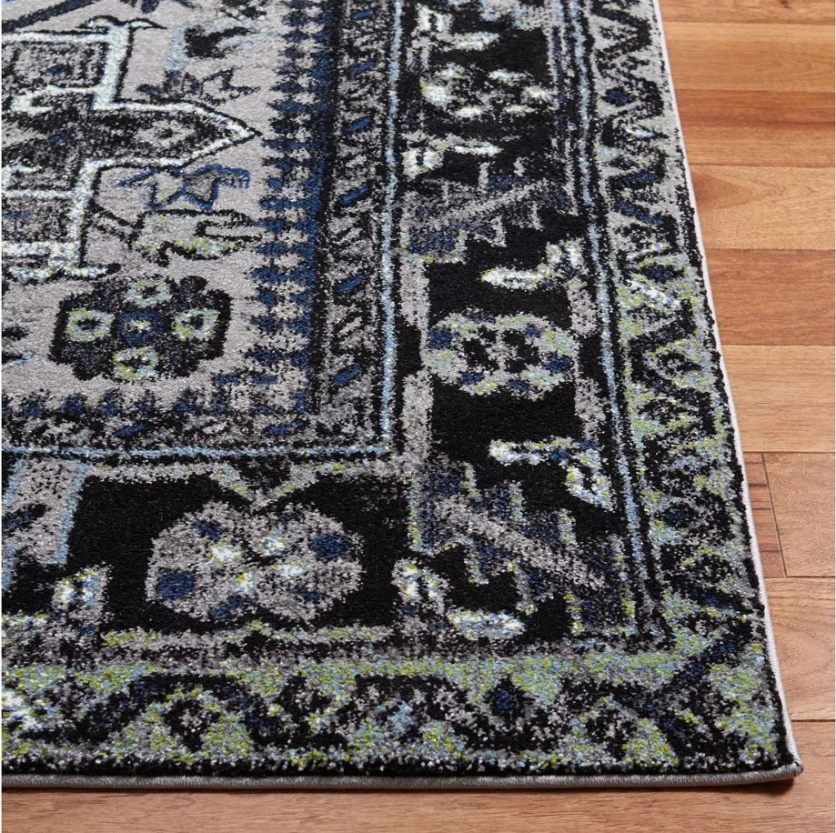 Darius Light Grey Area Rug Square in Light Grey & Dark Grey by Safavieh