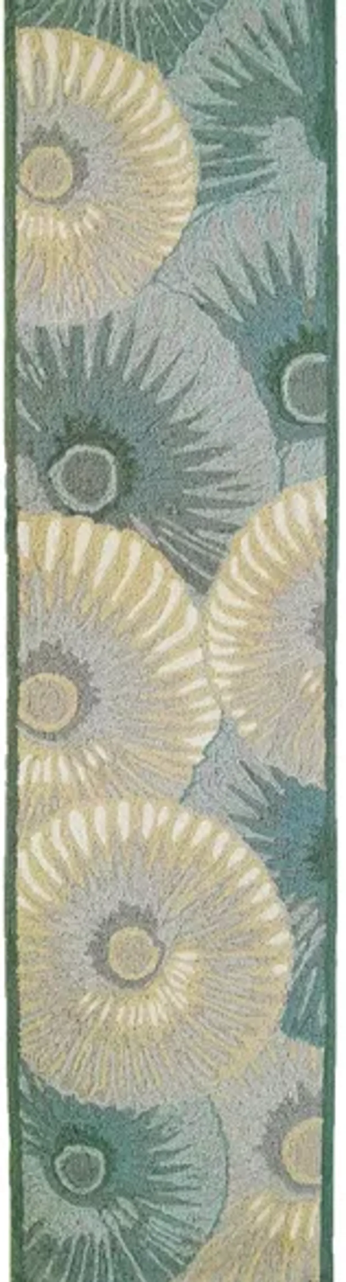 Inkcap Indoor/Outdoor Area Rug in Aqua by Trans-Ocean Import Co Inc