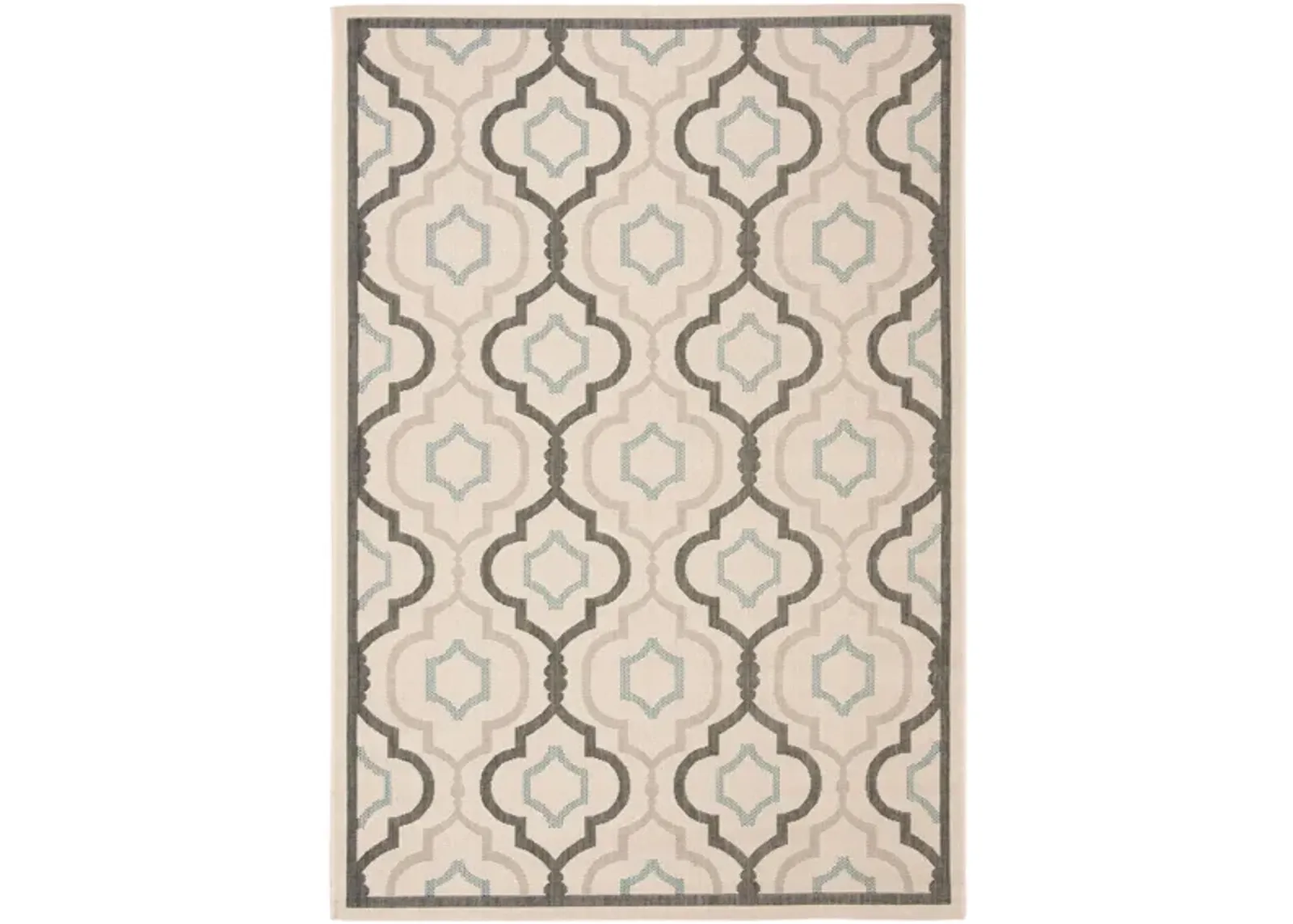 Courtyard Area Rug in Beige/Black by Safavieh