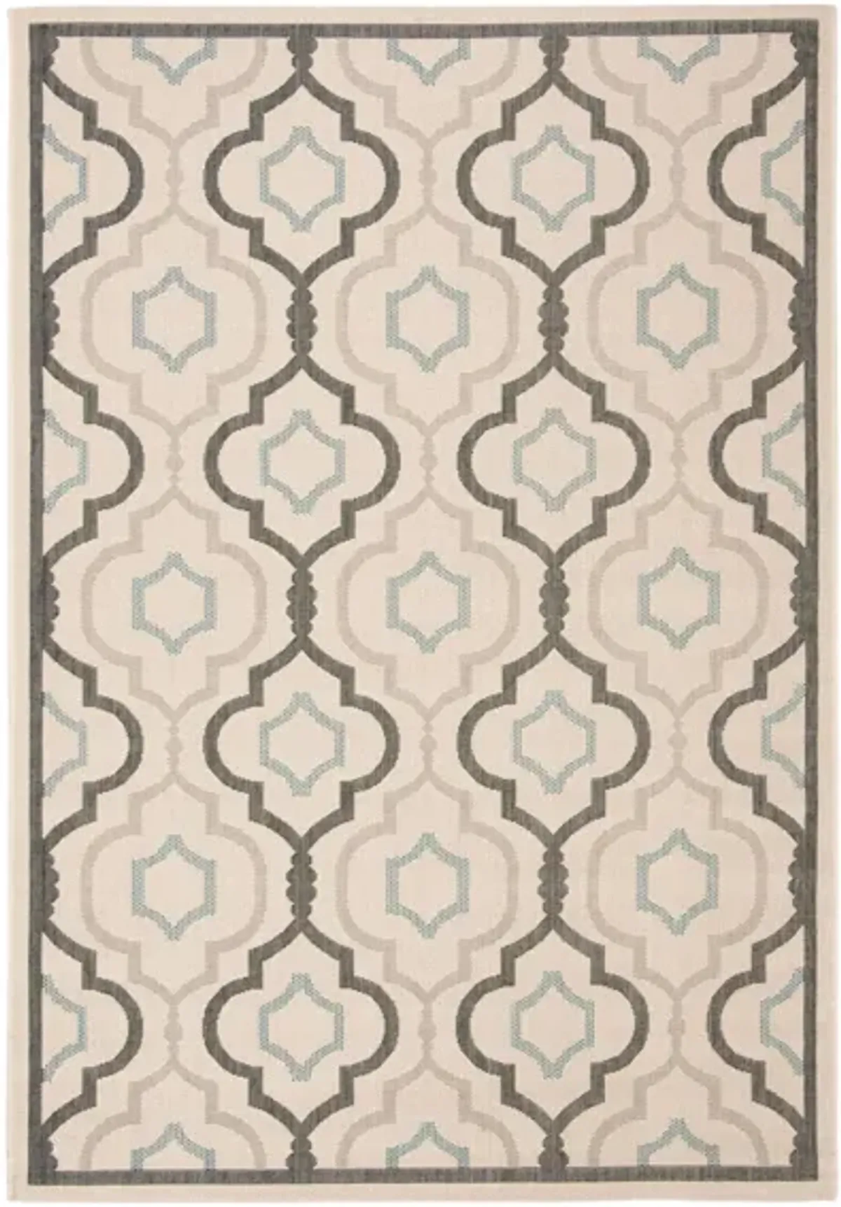 Courtyard Area Rug in Beige/Black by Safavieh