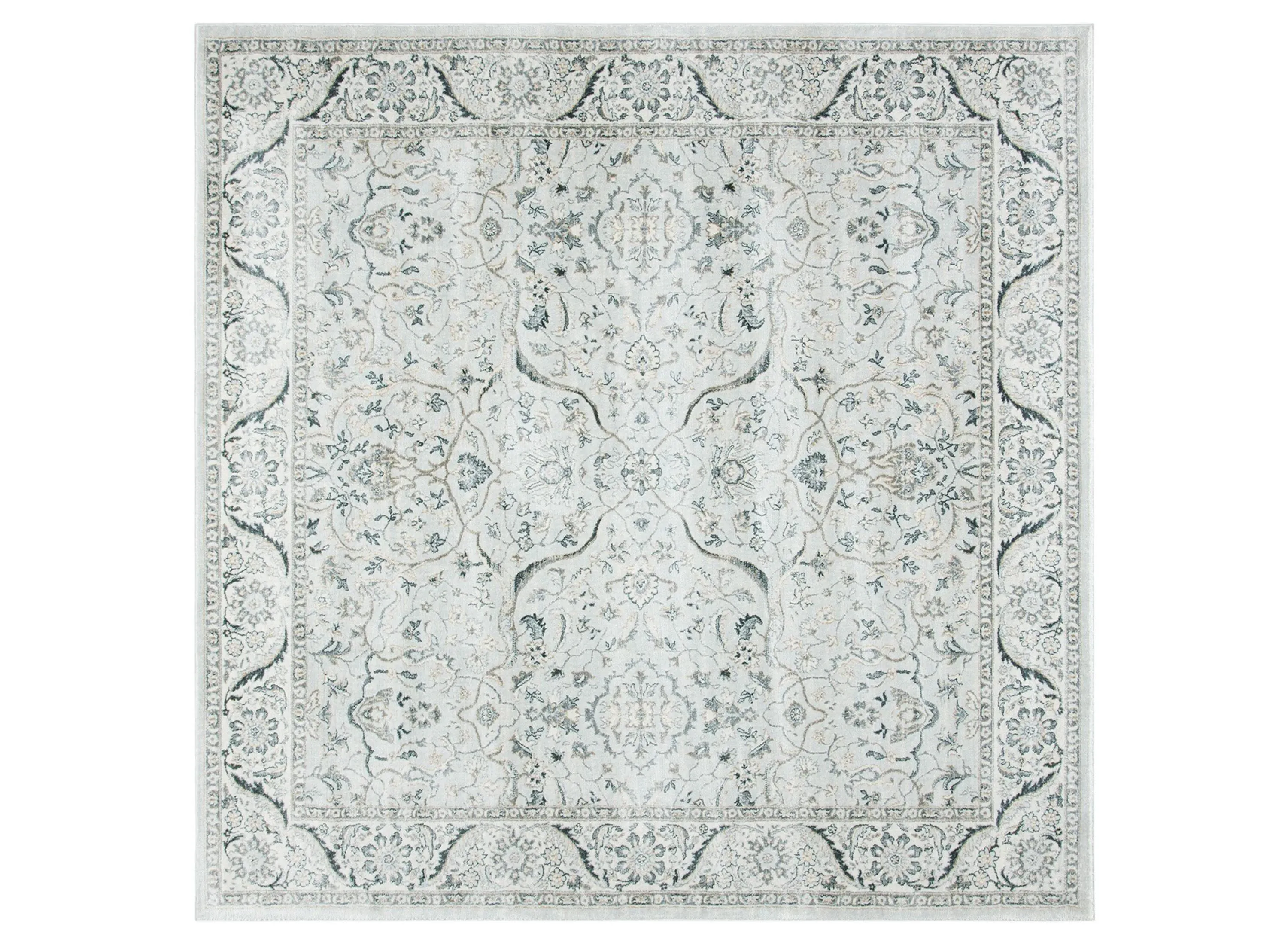 Isabella Area Rug in Light Gray/Cream by Safavieh