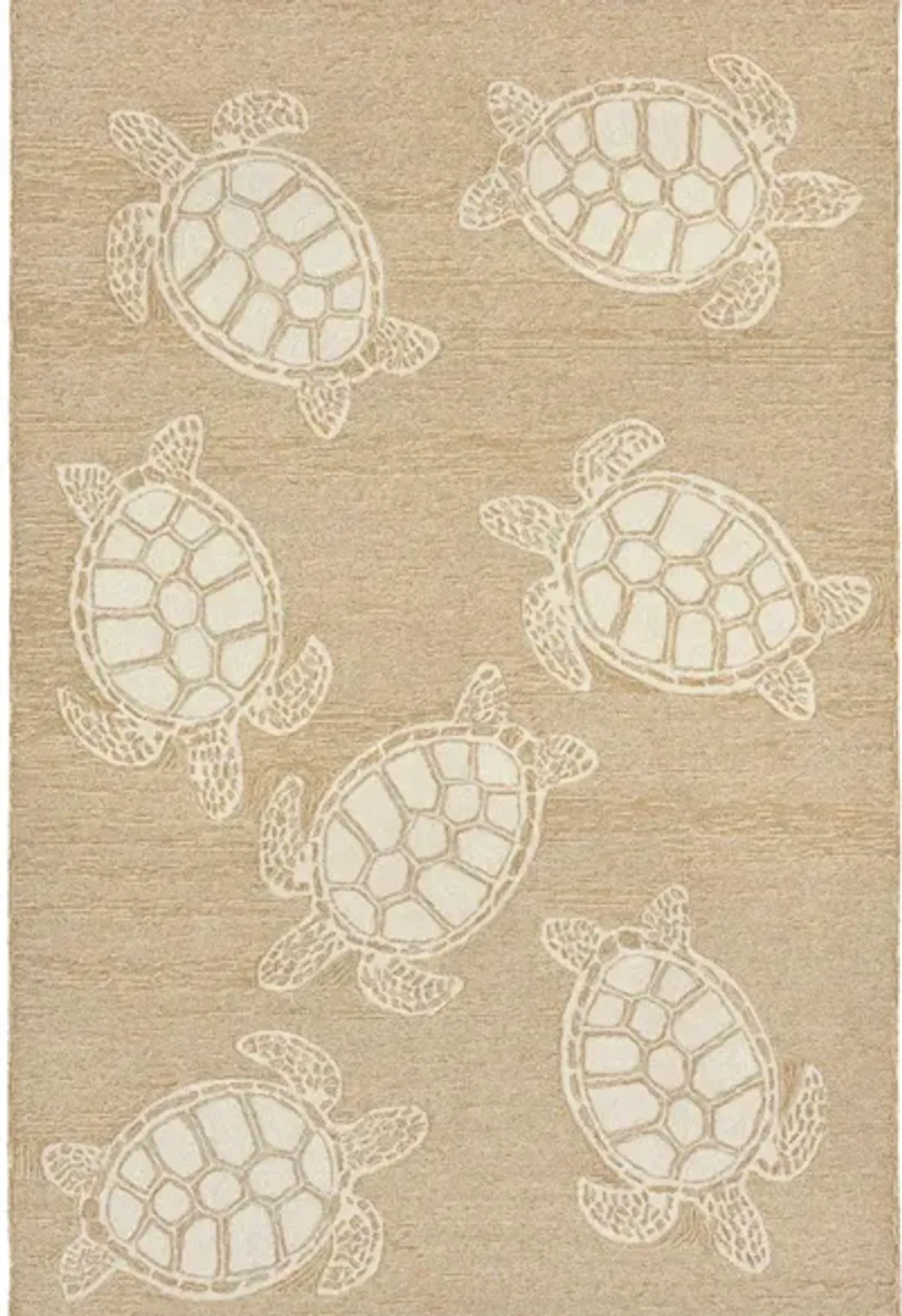 Turtle Indoor/Outdoor Area Rug in Neutral by Trans-Ocean Import Co Inc