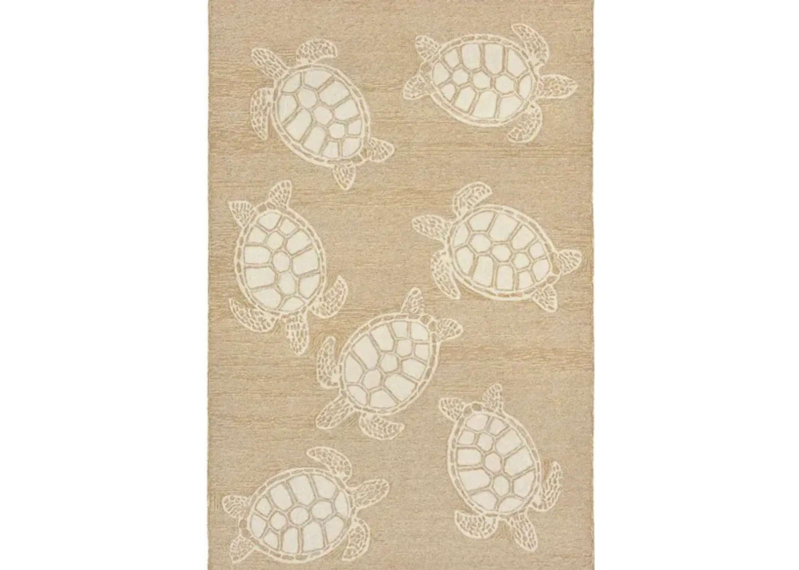 Turtle Indoor/Outdoor Area Rug in Neutral by Trans-Ocean Import Co Inc