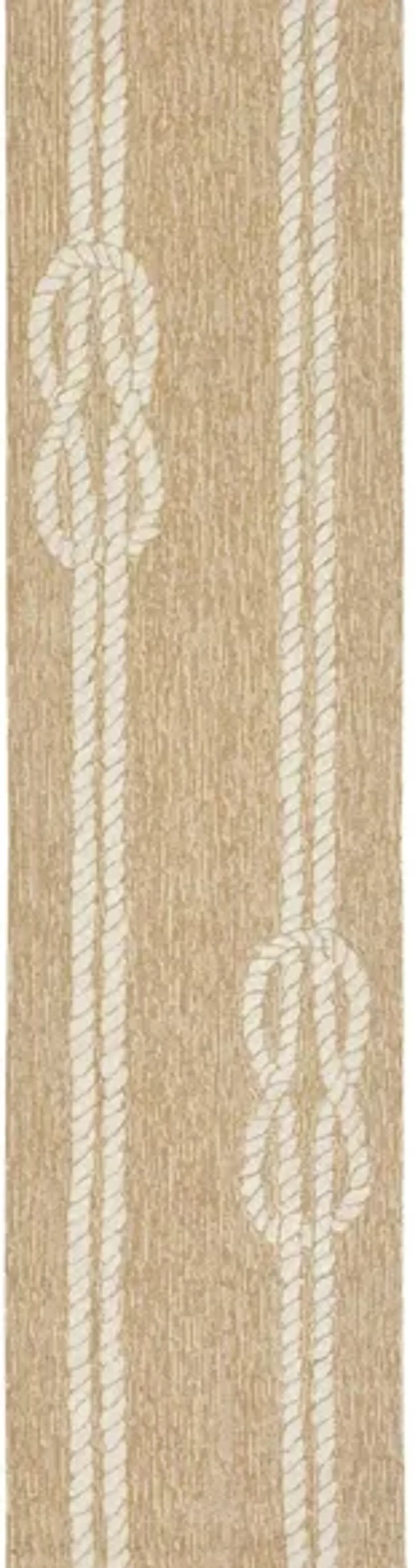 Ropes Indoor/Outdoor Area Rug in Neutral by Trans-Ocean Import Co Inc