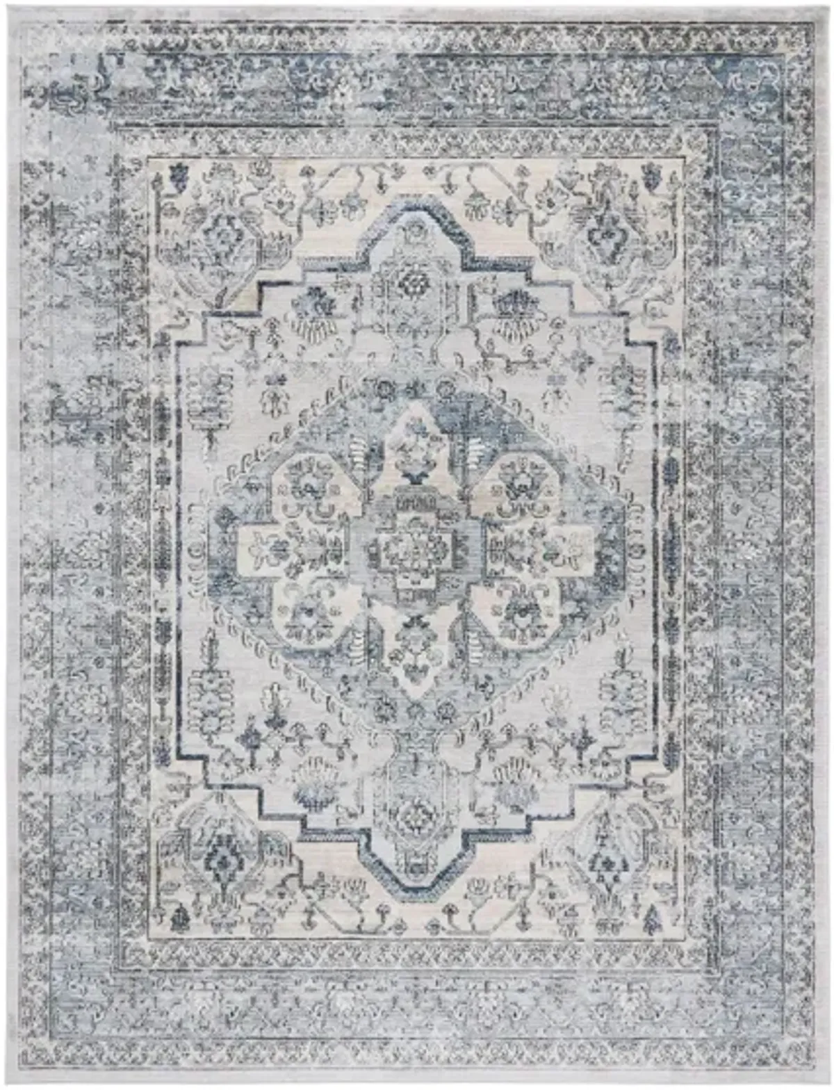 Oregon Area Rug in LIGHT BLUE / IVORY by Safavieh