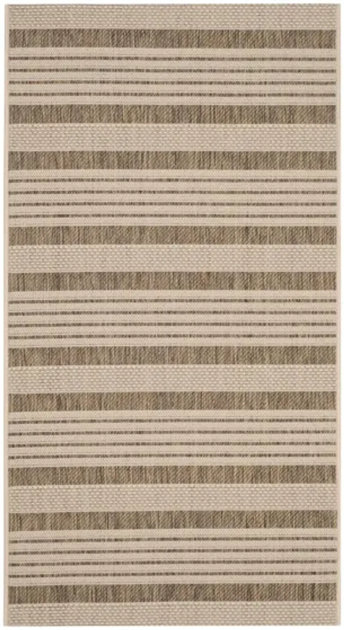 Courtyard Indoor/Outdoor Area Rug in Brown/Bone by Safavieh