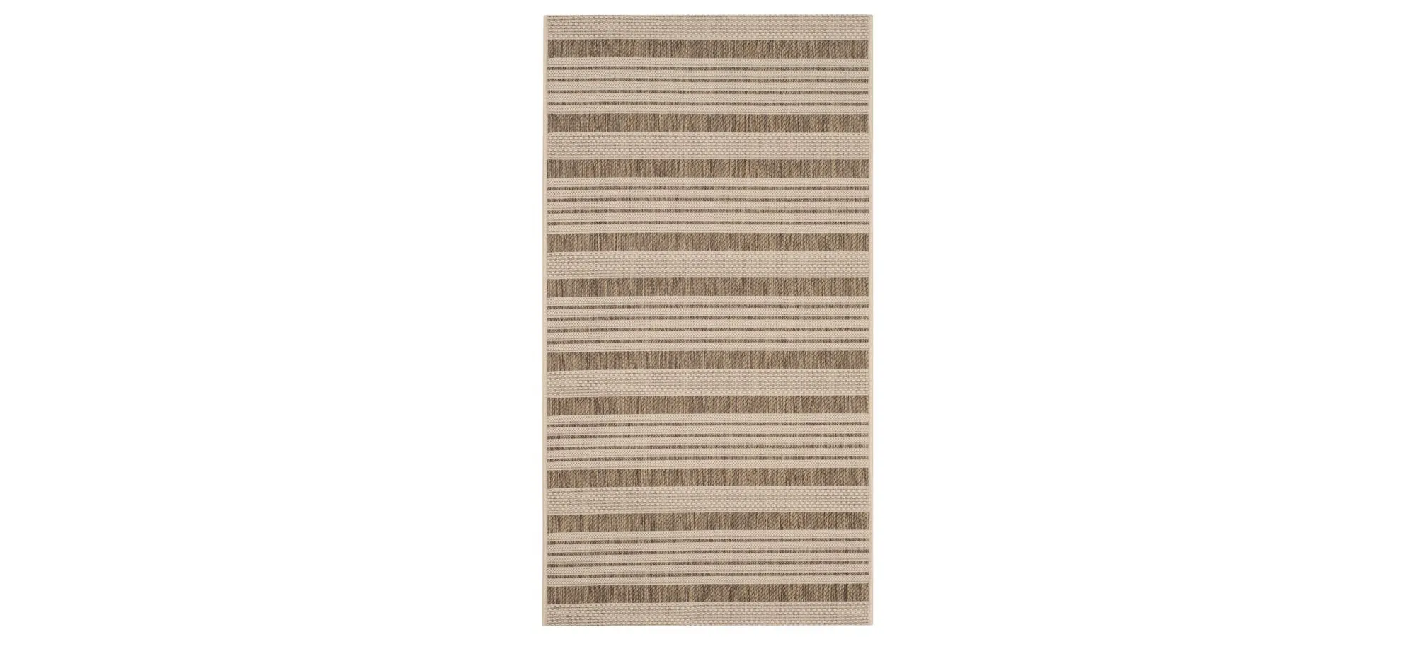 Courtyard Indoor/Outdoor Area Rug in Brown/Bone by Safavieh