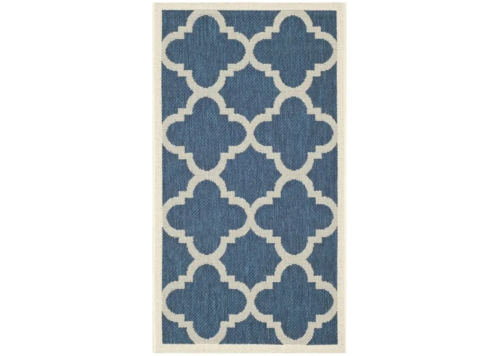 Courtyard Area rug in Navy/Beige by Safavieh