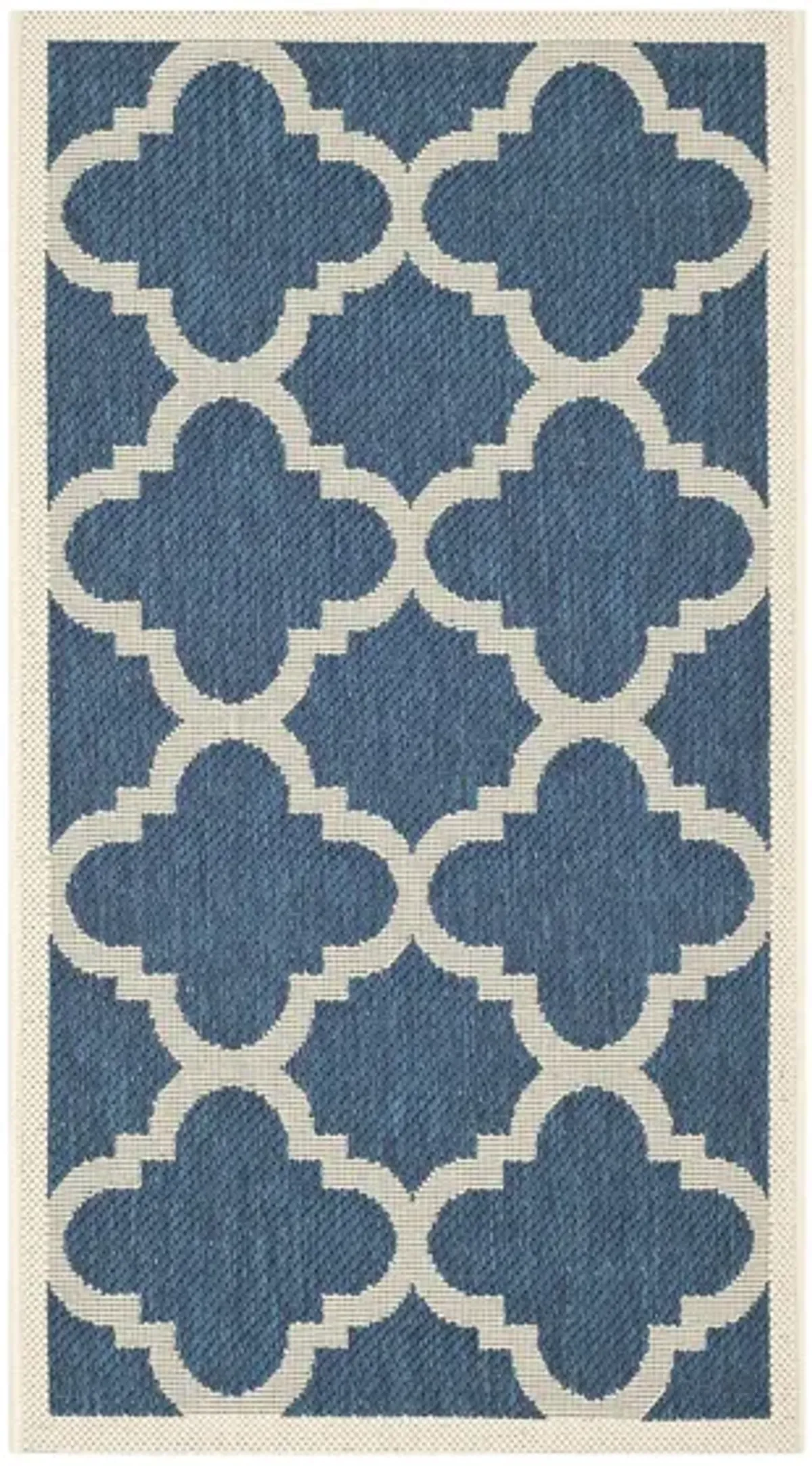 Courtyard Area rug in Navy/Beige by Safavieh