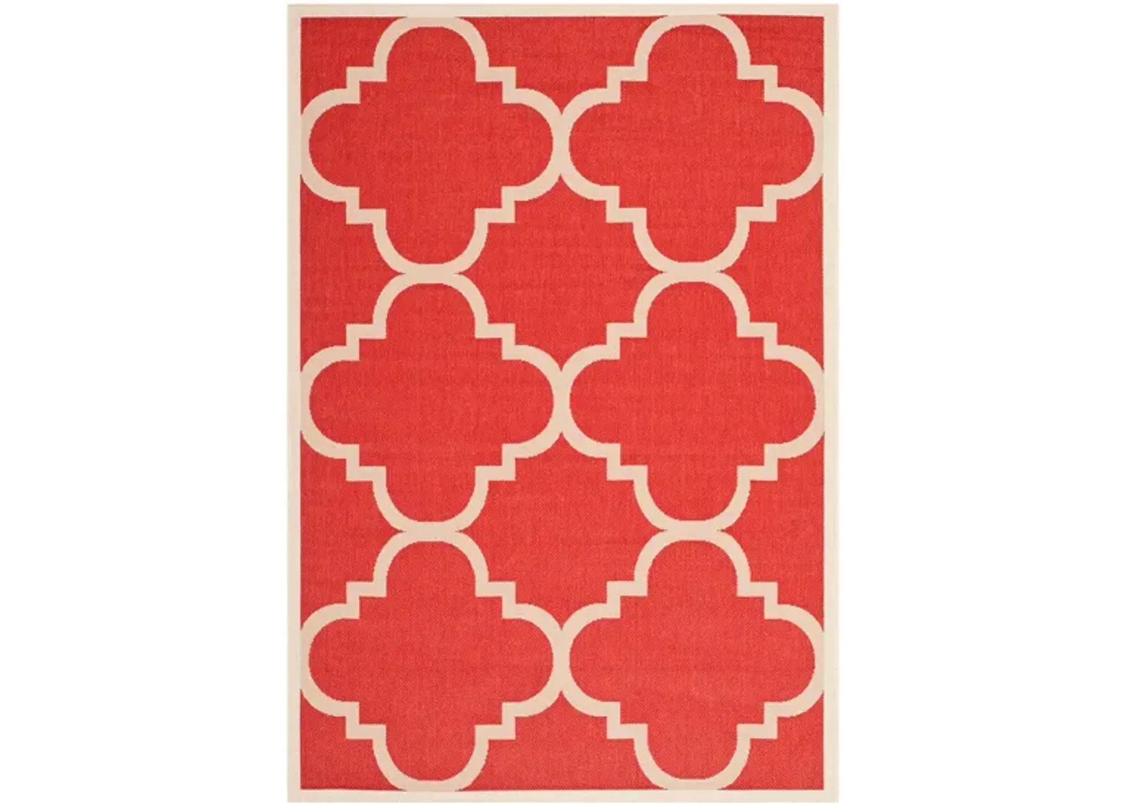 Courtyard Morocco Indoor/Outdoor Area Rug in Red by Safavieh