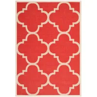 Courtyard Morocco Indoor/Outdoor Area Rug in Red by Safavieh