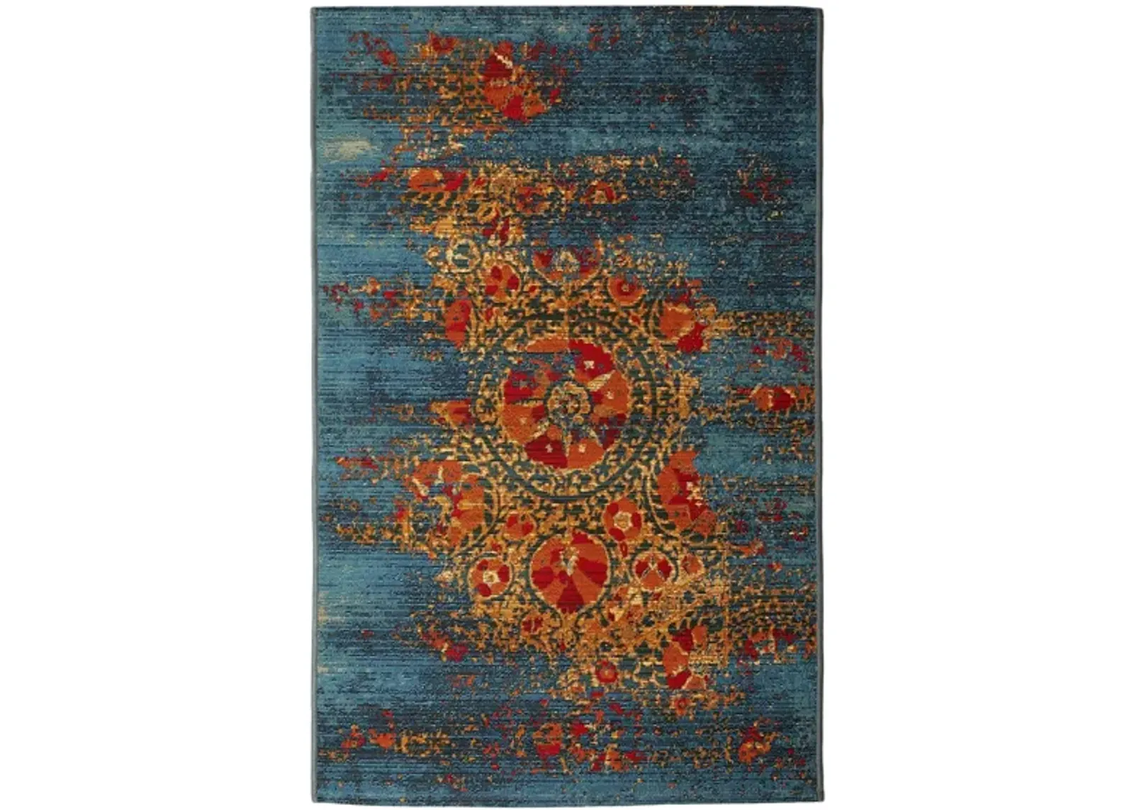 Liora Manne Marina Suzanie Indoor/Outdoor Area Rug in Blue by Trans-Ocean Import Co Inc