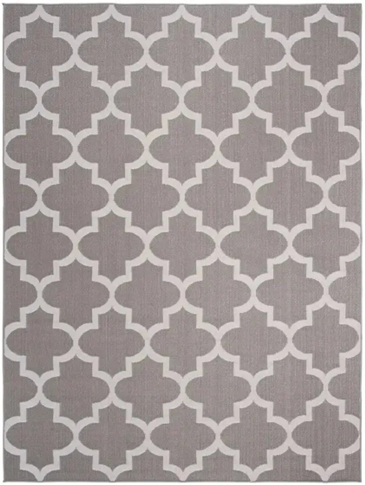 Bermuda Trellis Indoor/Outdoor Area Rug in Gray & Ivory by Safavieh