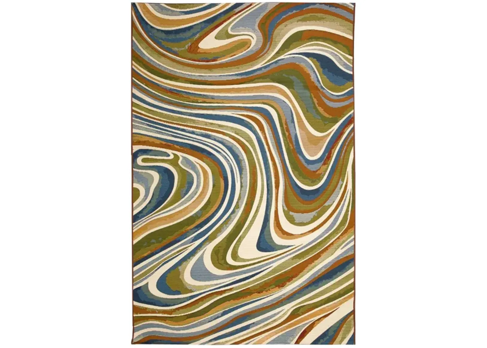 Liora Manne Marina Tides Indoor/Outdoor Area Rug in Multi by Trans-Ocean Import Co Inc