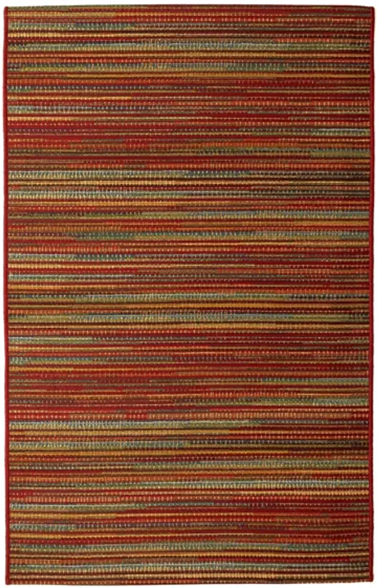 Liora Manne Marina Stripes Indoor/Outdoor Area Rug in Saffron by Trans-Ocean Import Co Inc