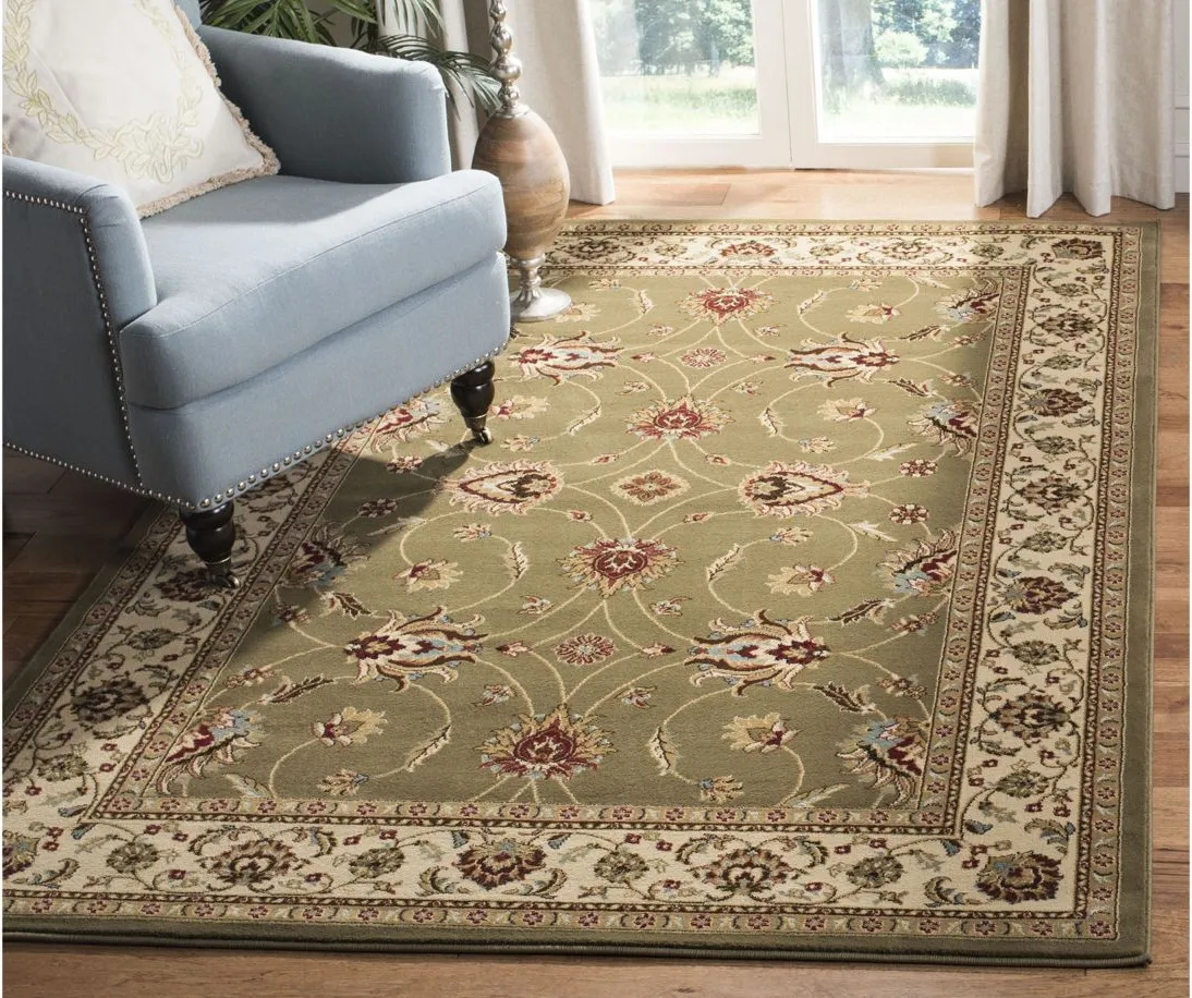 Severn Area Rug in Green / Ivory by Safavieh