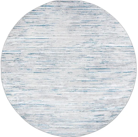 Orchard V Round Rug in Gray & Blue by Safavieh