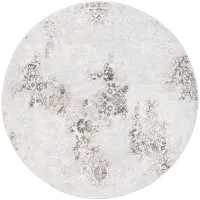 Orchard VIII Round Rug in Light Gray by Safavieh