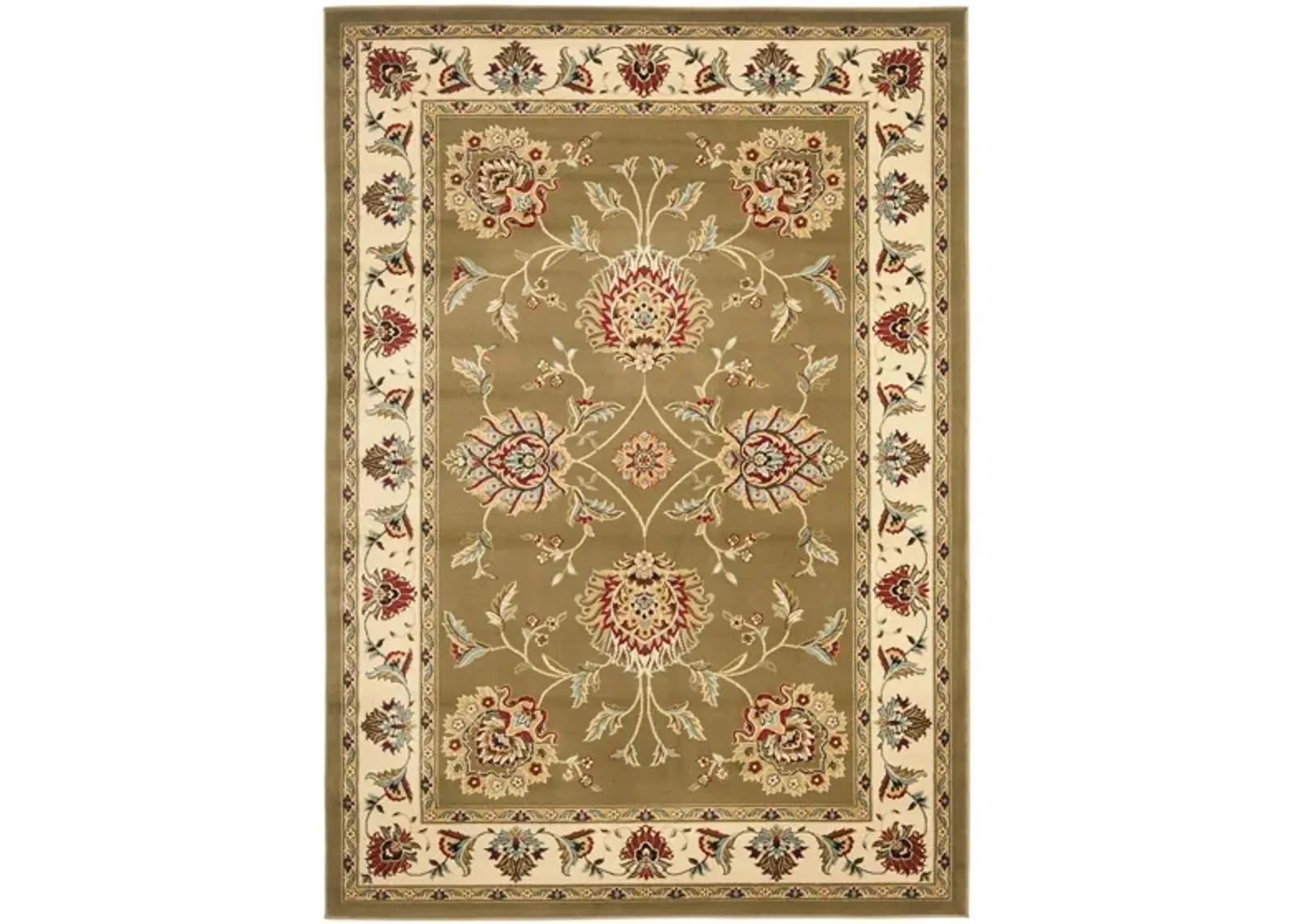 Mersey Area Rug in Green / Ivory by Safavieh