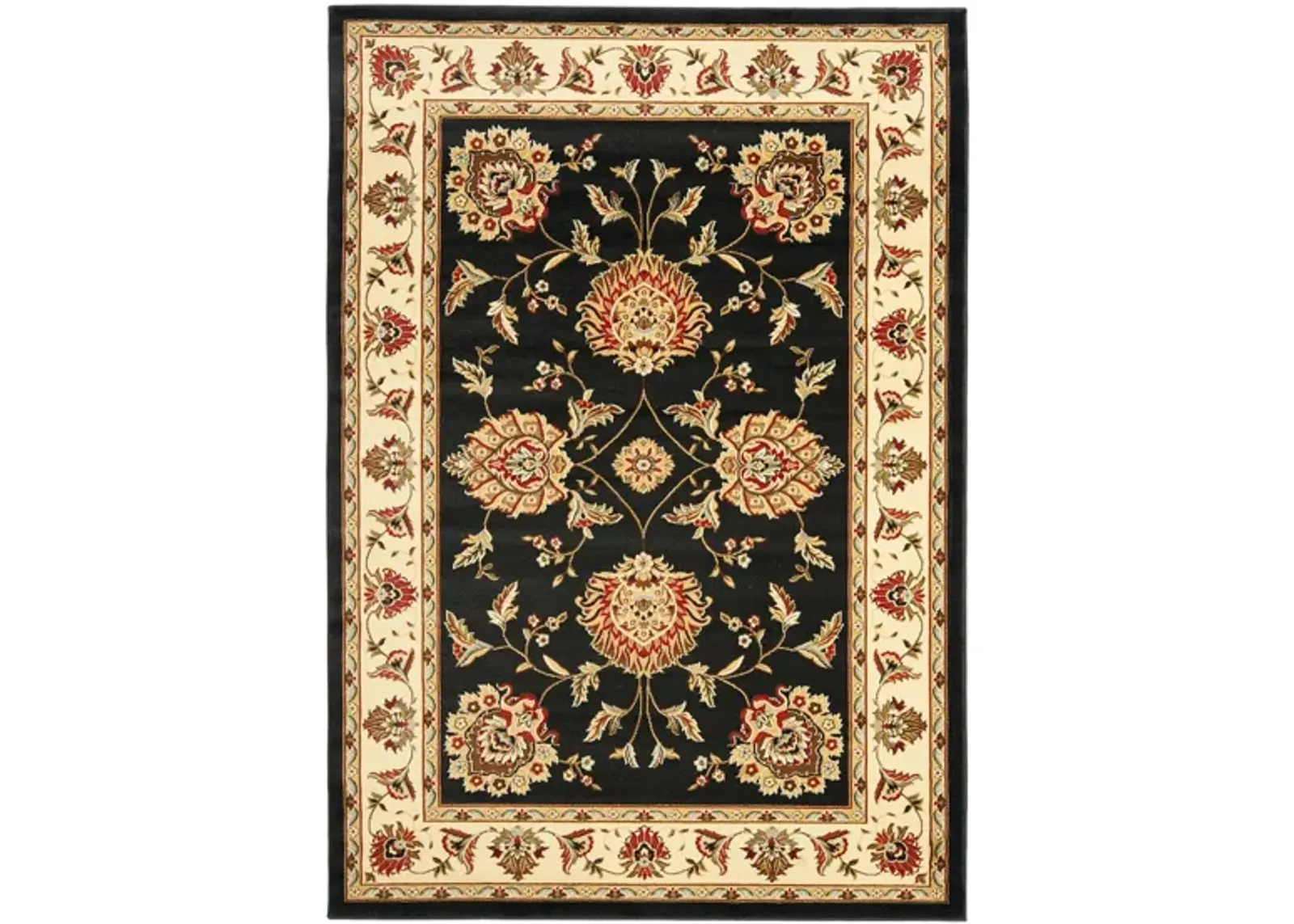 Mersey Area Rug in Black / Ivory by Safavieh