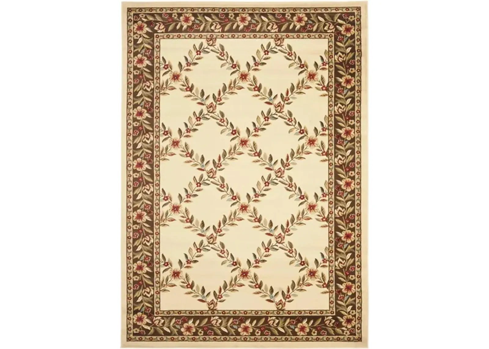 Queensferry Area Rug in Ivory / Brown by Safavieh