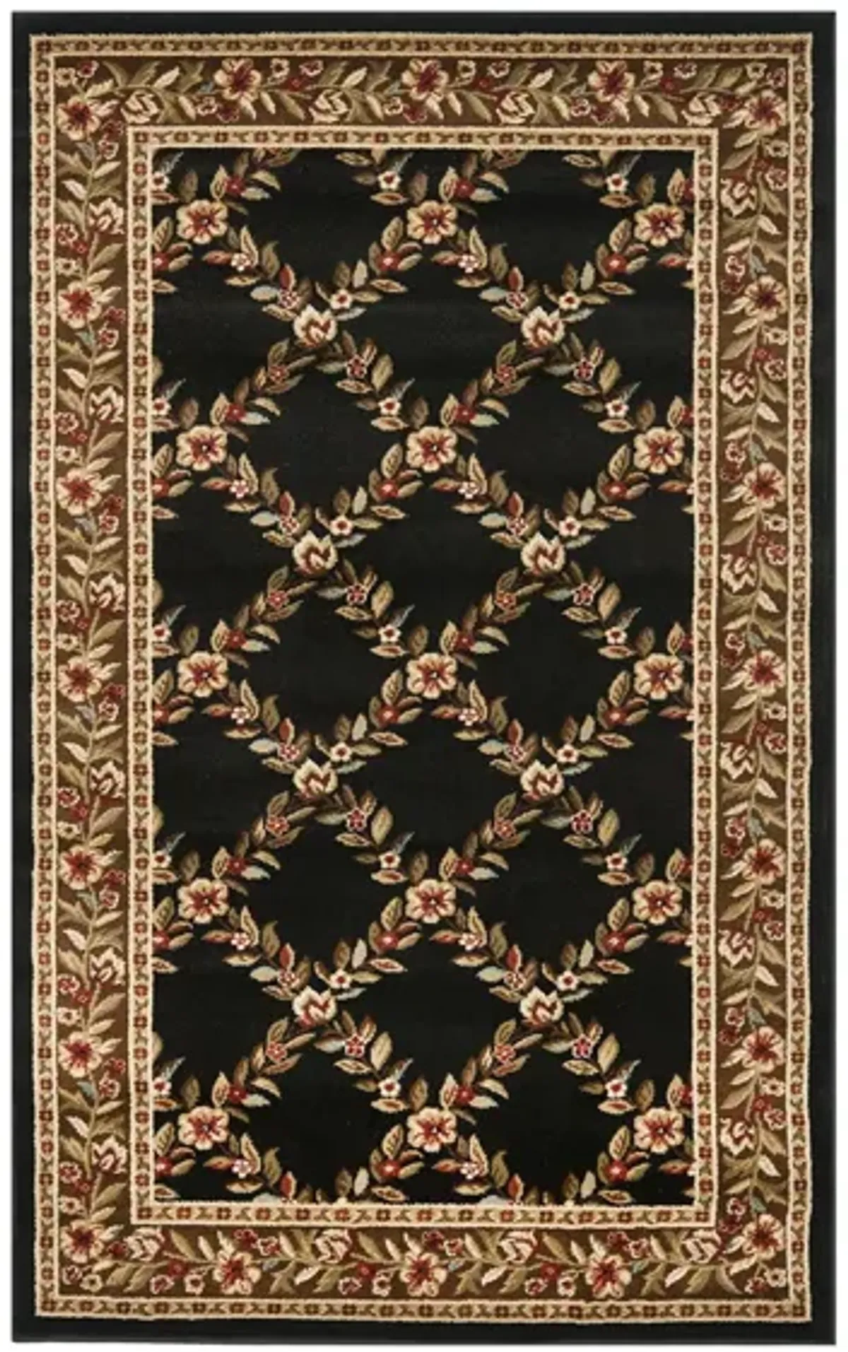 Queensferry Area Rug in Black / Brown by Safavieh