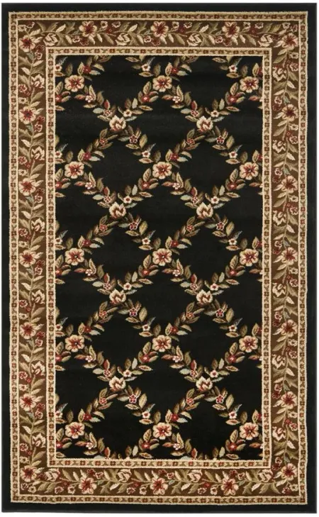 Queensferry Area Rug in Black / Brown by Safavieh