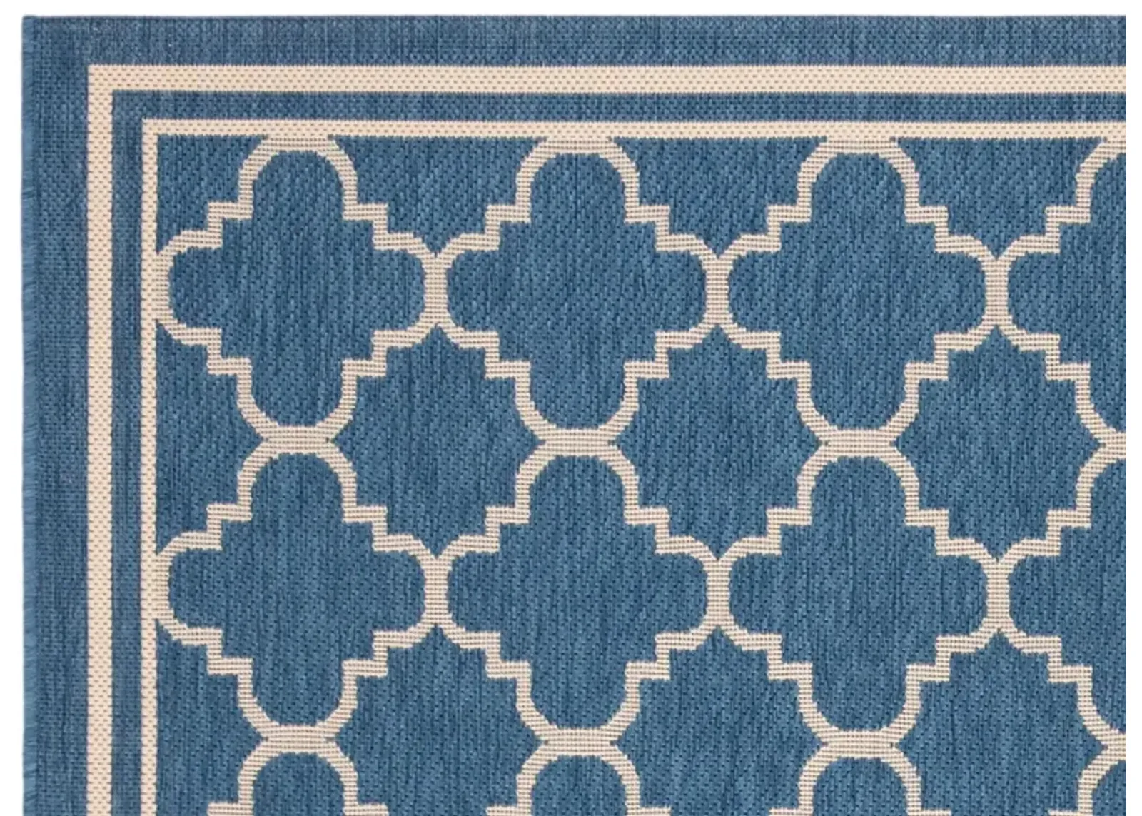 Courtyard Pathway Indoor/Outdoor Area Rug in Blue & Beige by Safavieh