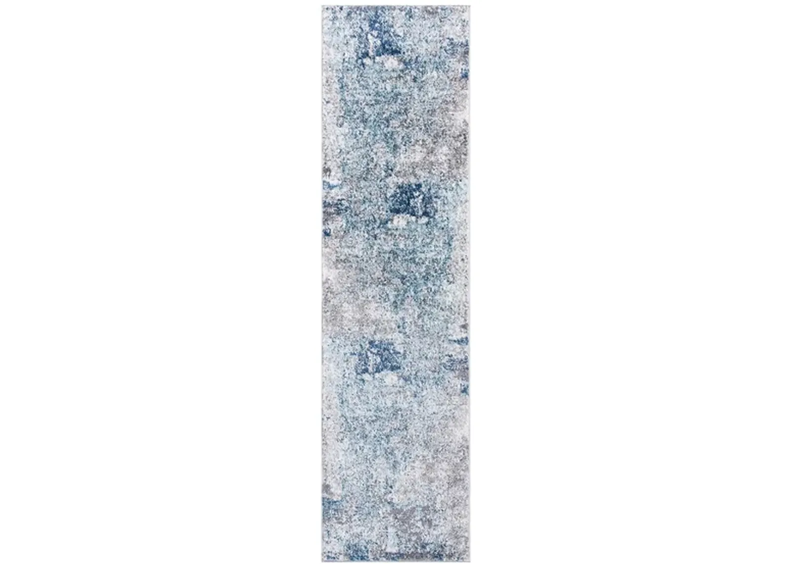 Bartons Runner Rug in Light Blue & Gray by Safavieh