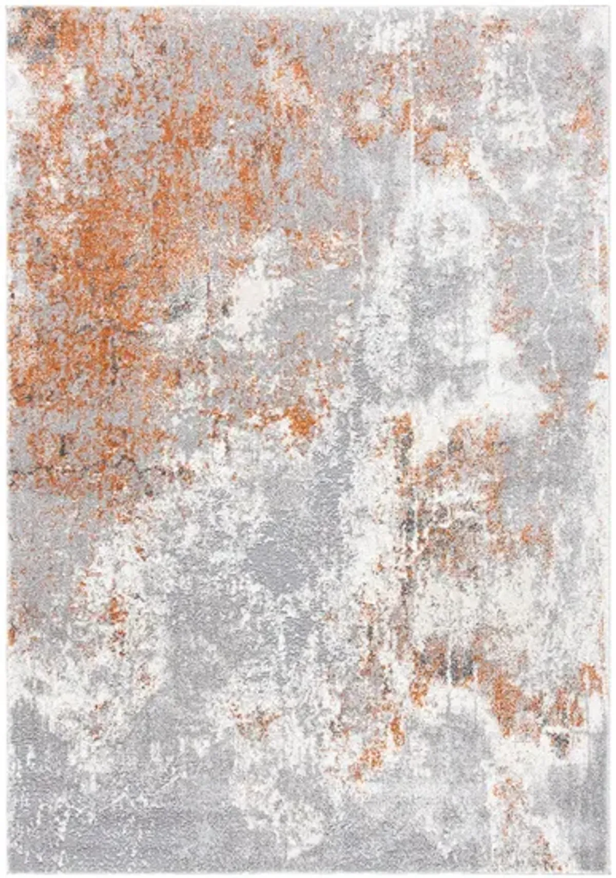 Osbourne Area Rug in Gray & Rust by Safavieh