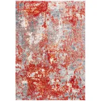 Iommi Area Rug in Red & Gray by Safavieh