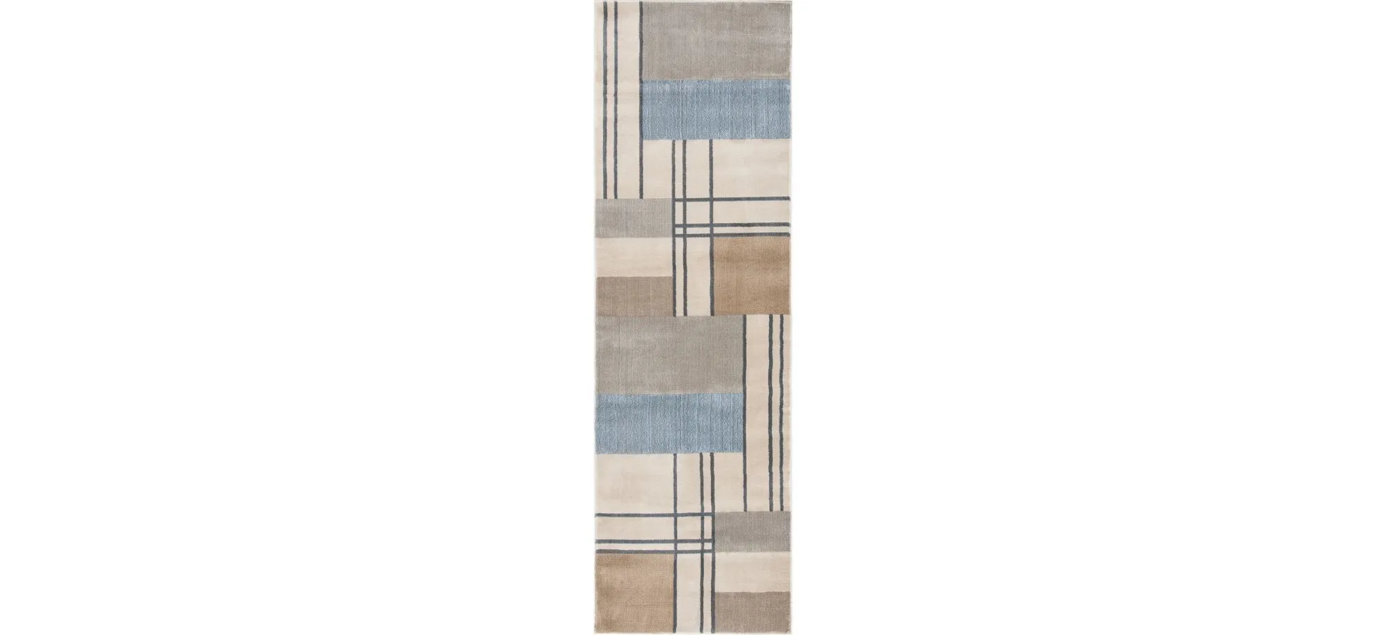 Orianthi Runner Rug in Ivory/Taupe by Safavieh