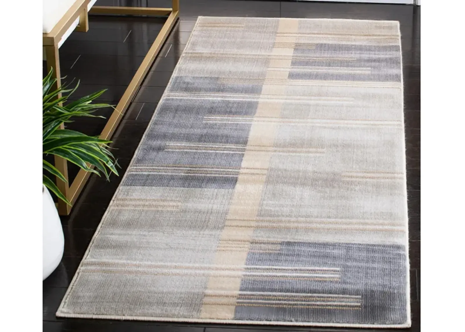 Ogner Runner Rug in Gray/Charcoal by Safavieh