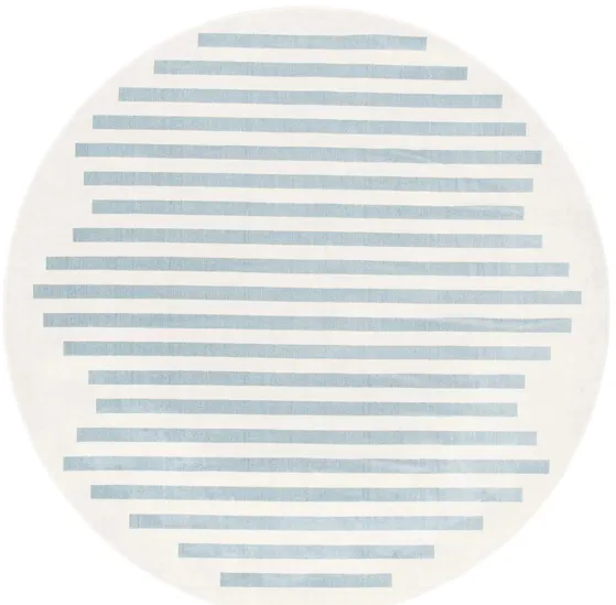 Ornelle Round Area Rug in Ivory/Blue by Safavieh