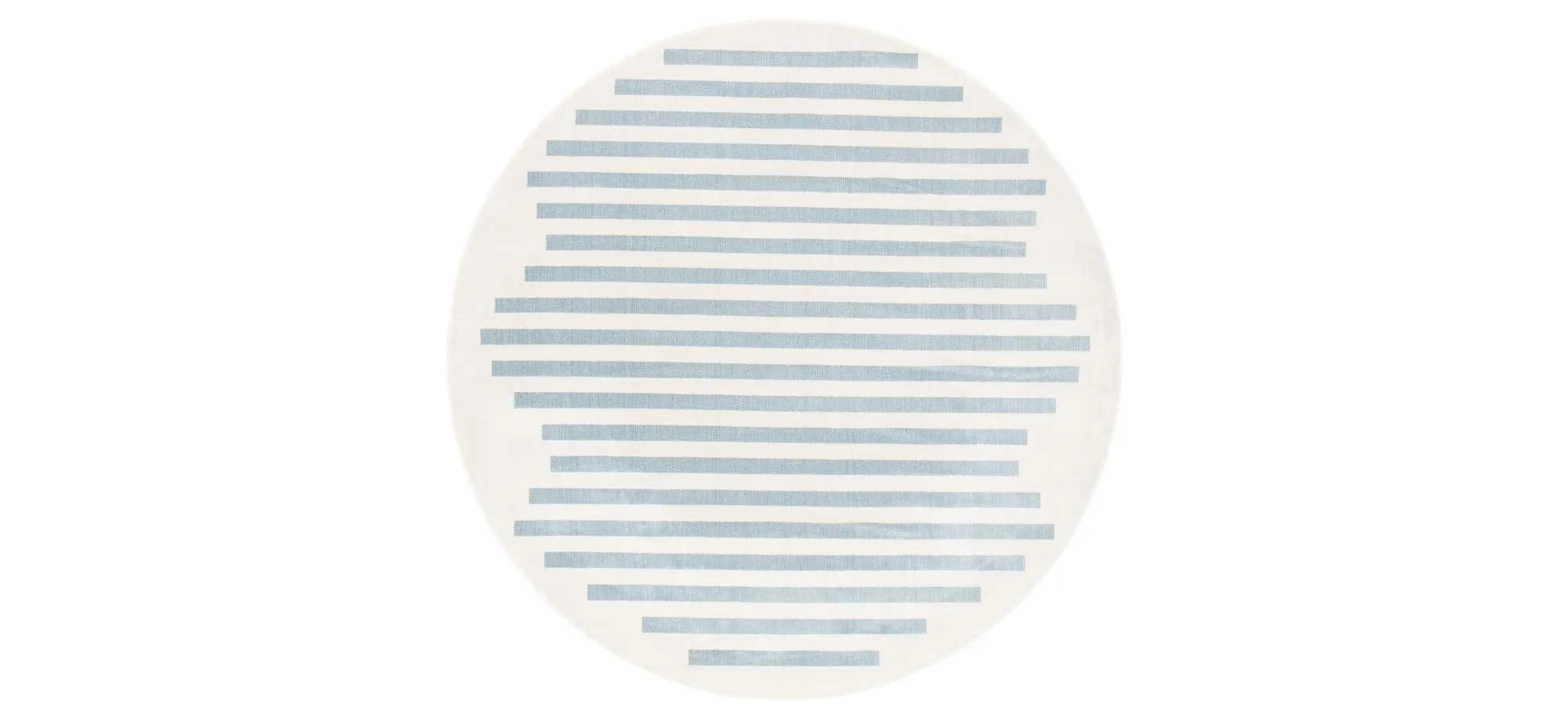 Ornelle Round Area Rug in Ivory/Blue by Safavieh