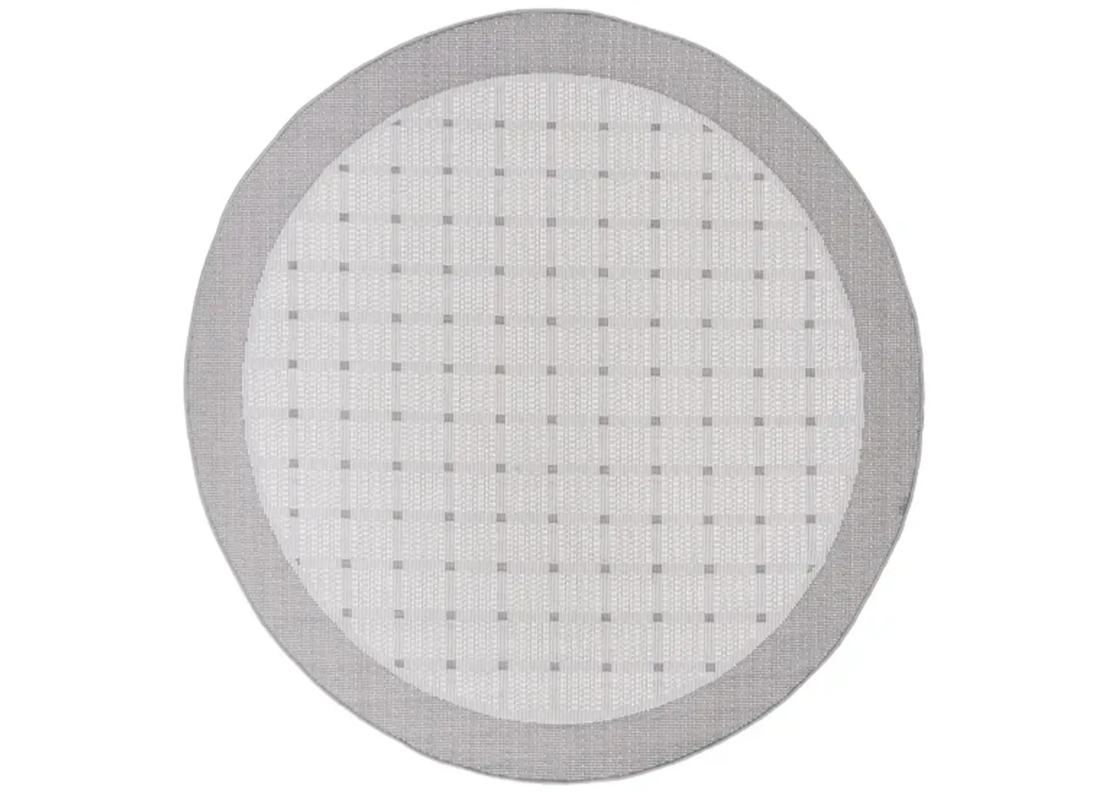 Bermuda Indoor/Outdoor Round Area Rug in Gray & Ivory by Safavieh