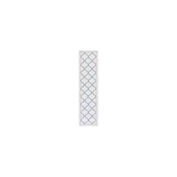 Bermuda Morocco Indoor/Outdoor Runner Rug in Ivory & Blue by Safavieh